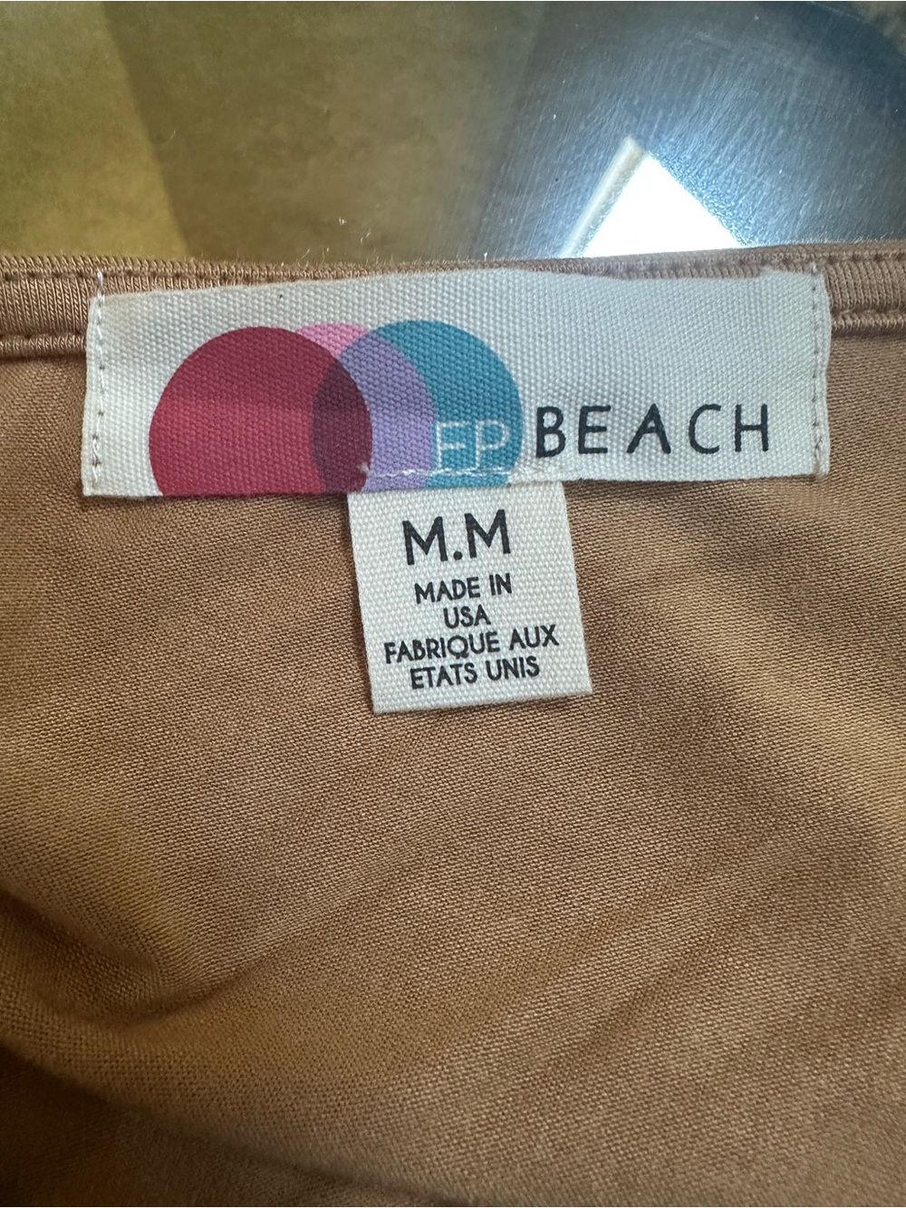 Free People Beach FP New W/Out tags Carmel Coverup dress shirt one shoulder M - Picture 4 of 5